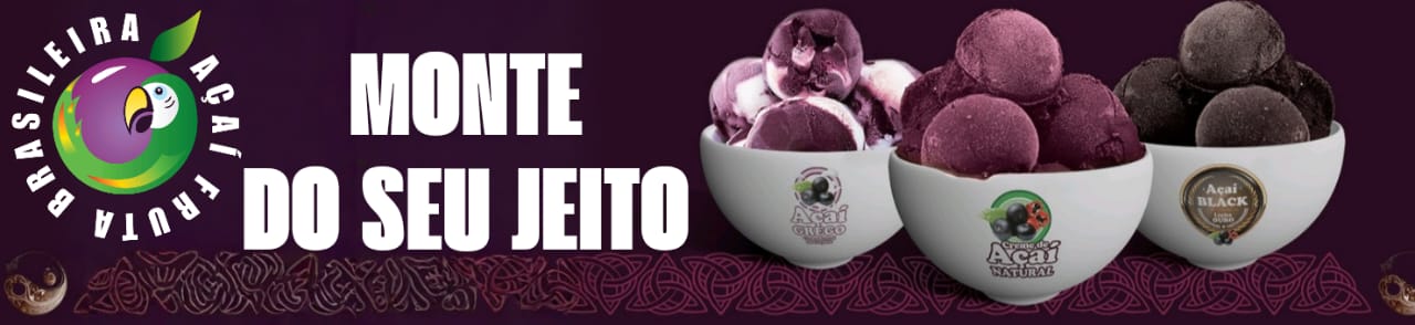 Capa Açaí/Combinados/Cremes/Gelatos/Iogurtes - Mais de 70 sabores